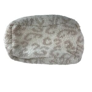 Barefoot Dreams CozyChic Leopard Print Cosmetic Makeup Bag Pouch